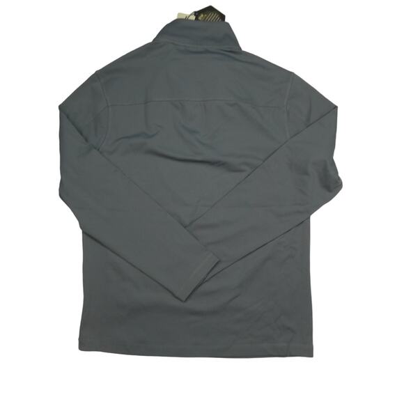 NWT Rorie Whelan Golf 1/4 Zip Pullover RW UPF 50 Wicking, gray, small - Picture 2 of 3